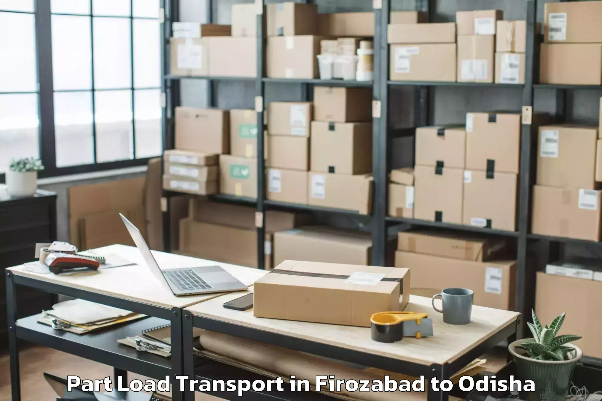 Get Firozabad to Kiit University Bhubaneswar Part Load Transport